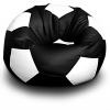 FITMANIA Sedací vak Futbalová LOPTA XXL 450L Vzor: 04 ČERNO-BÍLÁ různé vzory