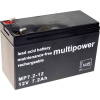 multipower MP7,2-12 117446 olovený akumulátor 12 V 7.2 Ah olovený so skleneným rúnom (š x v x h) 65 x 102 x 151 mm plochý konektor 4,8 mm bezúdržbová,; 117446