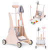 Drevený upratovací set béžový vozík ECOTOYS