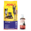 JOSERA JosiDog Active 15kg & LAB V Lososový olej 1000ml