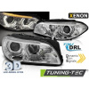 Tuning-tec XENÓNOVÉ SVETLOMETY ANJELSKÉ OČI LED DRL CHROME SEQ pasujú na BMW F10/F11 10-13