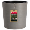 Kvetináč plast sivý Kadax 25 cm x 25 cm x 25,5 cm