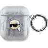 Karl Lagerfeld PU Embossed Karl Head Puzdro na AirPods 1/2 KLA2PGKIPS