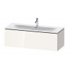 Duravit L-Cube - Umývadlová skrinka 40x122x48 cm, 1 zásuvka, lesklá biela LC613902222