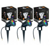 Solárne svietidlá - 3x PUSHED záhradné bodové svetlo + GU10 LED RGB Tuya (Solárne svietidlá - 3x PUSHED záhradné bodové svetlo + GU10 LED RGB Tuya)