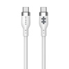 Hyper kábel HyperJuice 240W Silicone USB-C to USB-C Cable 2m - White HJ4002WHGL