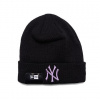 Kulich New Era MLB League Essential Cuff Beanie New York Yankees Black / Purple Nitro Velikost: One Size (56-59 cm)