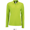 SOL's Collection Polokošile Perfect LSL Women, piqué, dlouhý rukáv, dámská COT25208309302-apple green M Zelené jablko