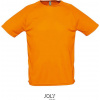 SOL´S ŠPORTY / Pánske raglánové športové tričko - neon orange XXXL