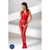 Passion BS052 red - Bodystocking Farba: Červená, Veľkosť: S/L