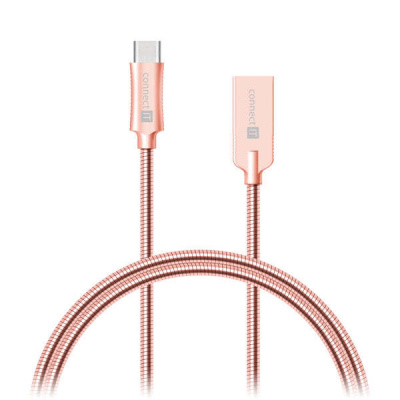 Connect IT CCA-5010-RG USB-C (Type C) - USB-A, 1m, růžový