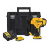DCN680D2 DEWALT AKU DOKONČOVACÍ BEZUHLÍKOVÁ HŘEBÍKOVAČKA 18volt, 2x 2,0Ah pro kolářské hřebíčky průměr 1,25mm , T-hlavičky 15-54mm