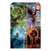 Puzzle Elemental Magic Star Chart Anne Stokes Educa 1500 dielov a Fix lepidlo
