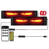 2x Dynamická LED lampa do auta Inteligentná DIY lampa do auta