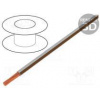 Vodič LgY lanko Cu 0,35mm2 bielo-hnedá PVC 300/500V 200m