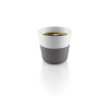 Set termohrnčekov na kávu Lungo Grey 230 ml, 2 ks