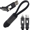Magnetický kábel 4v1 na nabíjanie kľúčenky 60W 15cm USB C USB A Lightning