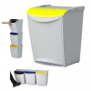 Odpadkový kôš Denox Ekosystem na triedený odpad 25 l, žltý - plast
