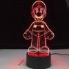 3Dmix 3DL-CLK029 – 3D LED nočná lampa - Luigi (Mario Kart) (Hodiny s budíkom)