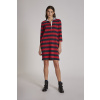 ŠATY LA MARTINA WOMAN RUGBY DRESS 3/4 SLEEVES ENSIGN BLUE/AMERICANBEAUTY