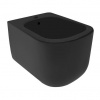 Kerasan Tribeca Nástenný bidet 35x31,5x54 cm, čierny matný 512531