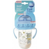 Canpol Babies nevylievací hrnček so slamkou a závažím Bonjour Paris modrý 270 ml