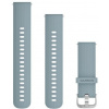 Remienok Garmin Quick Release 20 silikónový seafoam navy (strieborná pracka) (010-12691-06)