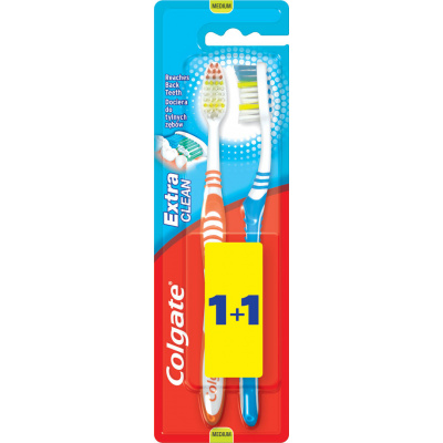 Colgate Extra Clean medium 2 ks