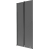 Mexen Velar dvojkrídlový sprchový panel 2-dverový posuvný 80 x 150 cm, grafit, gun metal - 896-080-000-41-95