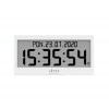 LAVVU LCX0010 - Biele digitálne hodiny s češtinou Modig riadené rádiovým signálom