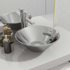 vidaXL Umývadlo 42x14 cm keramické strieborné 143493