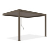 Gutroof ELEGANCE WALL hliníková pergola 3 x 4 m, taupe