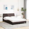 Rám postele bez matrace tmavě hnědý 140 x 200 cm textil Hnědá 3310464