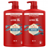Old Spice Deep Sea 3v1 pánsky šampón a sprchový gél 2x1000ml Old Spice