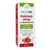 PLUS LEKÁREŇ Kalciový sirup s vitamínom D s príchuťou lesnej jahody 1x150 ml