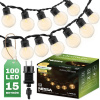 Záhradné vonkajšie osvetlenie Girland Chain 16m 100x LED 3000K NESSA LUMILED