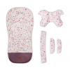 SENSILLO VLOŽKA DO KOČÍKA DELUXE VELVET BLOOM PINK