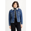 Dámska rifľová bunda LEVI'S® Ex-boyfriend Sherpa Trucker 36137-0034 Farba: Denim, Veľkosť: S