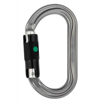 Karabína Petzl Ok Ball-lock Strieborná