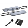 i-Tec USB-C Ergo 3x 4K Display Docking Station with Power Delivery 100 W + i-tec Universal Charger 100 W C31FLAT2PDPRO100W (C31FLAT2PDPRO100W)