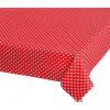Bellatex Ubrus ADÉLA 120x140 cm Puntík červená, bílá