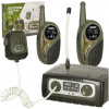 Ikonka Vysielačky Walkie Talkie s ústredňou pre deti khaki