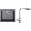 Set Sinks (dřez Cube 560 Titanium 72 + baterie Elka Chrom - lesklý) CU56072ELCL