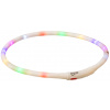 Flash USB svietiaci silikónový obojok, XS-XL: 70 cm / 10 mm, multicolor