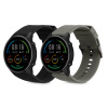 kwmobile řemíneks kompatibilní s Xiaomi Watch S4/S4 Sport/S3/S2/Watch S1 Active/Redmi Watch 5 Active řemíneks - 2x Náhradní Silikonový Watch Bands - Smartwatch or Fitness Tracker - černá / šedá