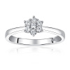 Silvego Strieborný prsteň FLORA so Swarovski® Zirconia JJJR2338SW