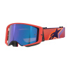 brýle SUPERTECH VISION CORP, ALPINESTARS (oranžová/fialová, zrcadlové modré plexi) 2026 M150-1122