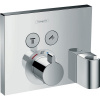 Hansgrohe 15765000 ShowerSelect termostat pod omietku pre 2 spotrebiče a s držiakom, chróm