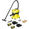 Kärcher Home & Garden WD 4-18 Dual Battery Set 1.628-601.0 Akumulátorový vysávač na mokré a suché vysávanie 380 W 20 l vr. 2 akumulátorov, Vr. nabíjačky,; 1.628-601.0