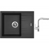 Set Sinks LINEA 600 N Metalblack + batéria Sinks ENIGMA S chróm
